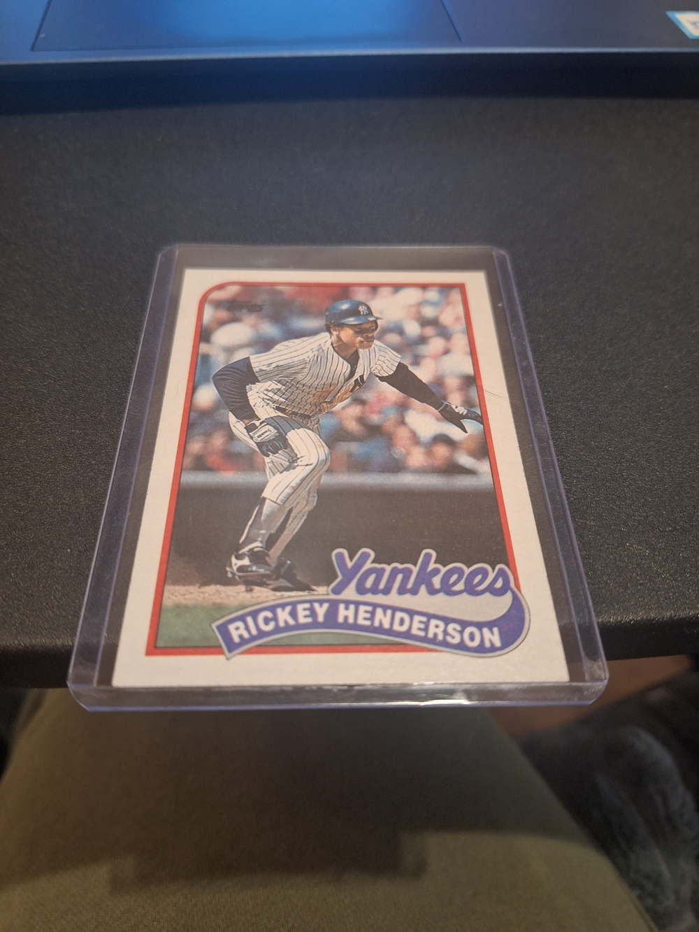 Topps 1989 Rickey Henderson #380 New York Yankees Card